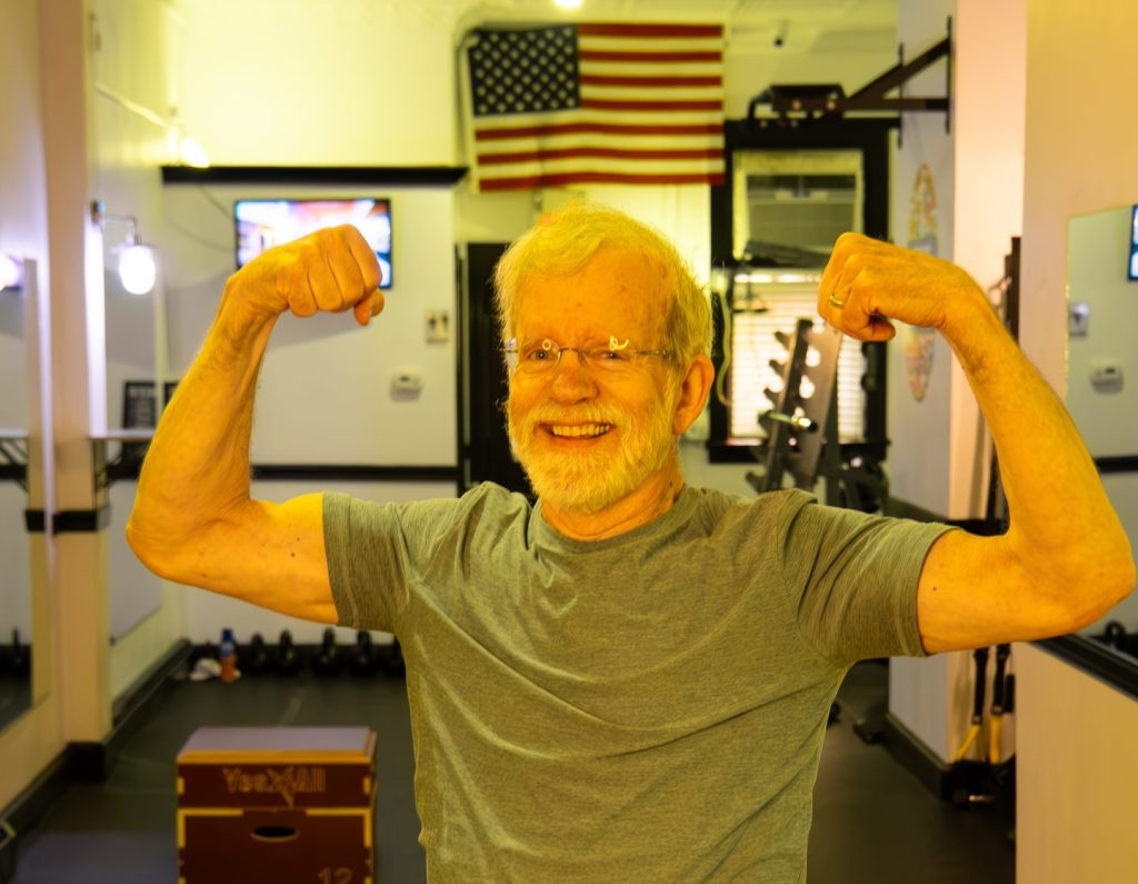 senior gym exercise